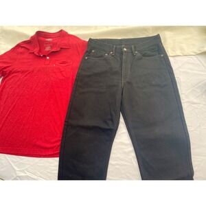 Levi's 550 Relaxed Fit Black Jeans Men's‎ W32 L30 Denim Pants